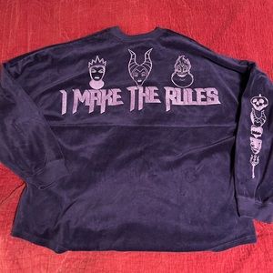 ****ULTRA RARE DISNEY SPIRIT JERSEY. Villains "I MAKE THE RULES"